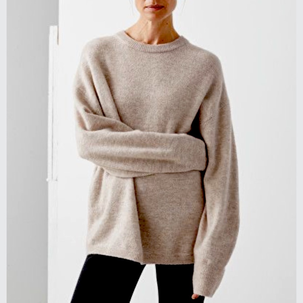 & Other Stories Oatmeal Oversized Knit Sweater
